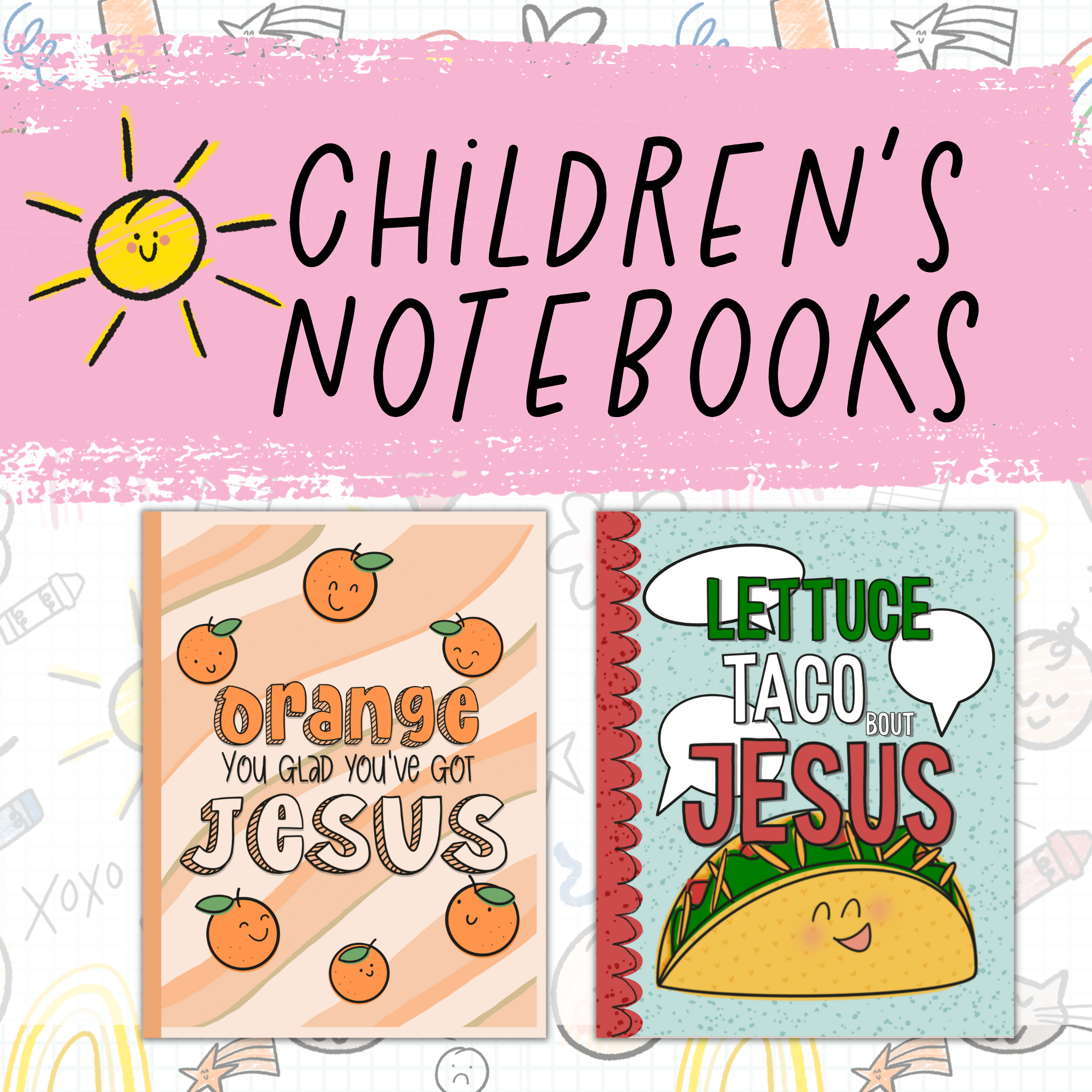 o	Button representing a variety of children’s notebooks created on Kindle Direct Publishing by self published author and illustrator Lindsay Dain.